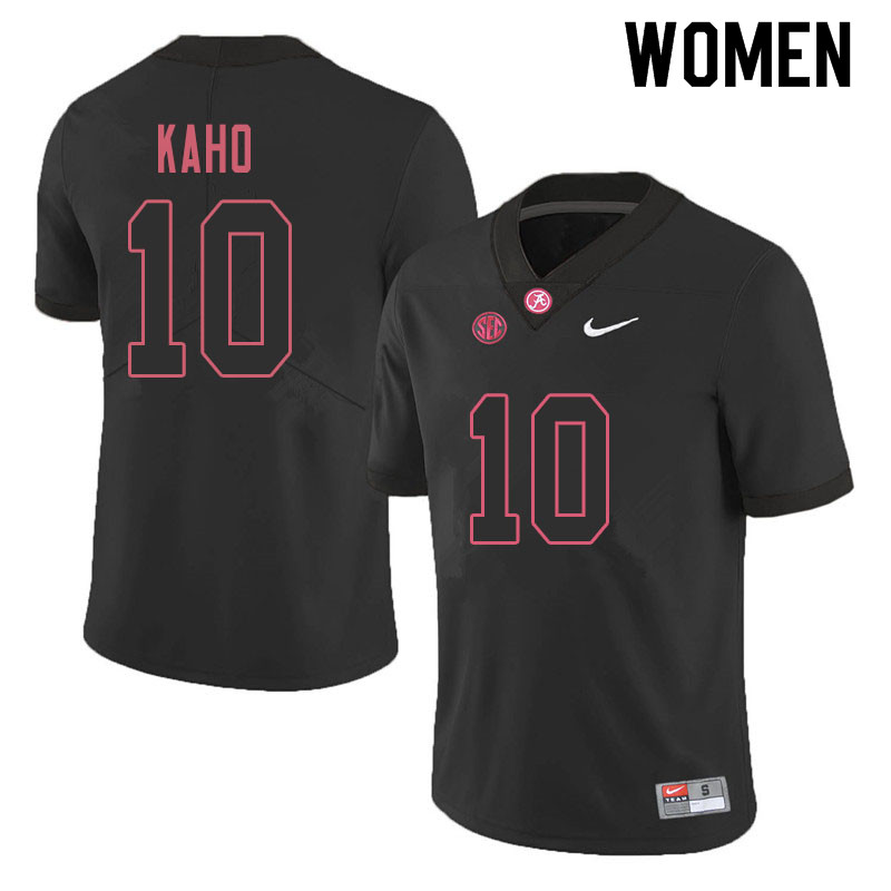 Women #10 Ale Kaho Alabama Crimson Tide College Football Jerseys Sale-Blackout